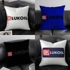 Pillow Case Fashion L-Lukoil Sofa Short Plush Double-Sided Hd Printing Room Home Office Gift Cushion Cover