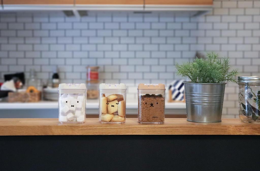 Okato Canister Set of 3 Face Sleeping Boris Face Miffy/Boris (Miffy Only, Miffy, Only)