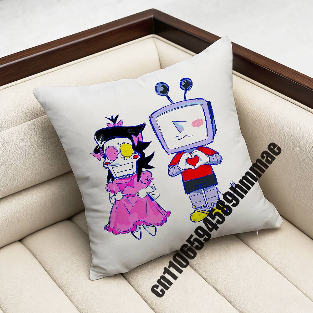 Game DDeltarune Spamton Throw Pillow Case Sham For xcm xcm Square Home Pillowcase Cushion Cover
