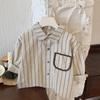 Children's Long Sleeve Cardigan Shirt – Boys & Girls Korean Style for Spring/Autumn 2025