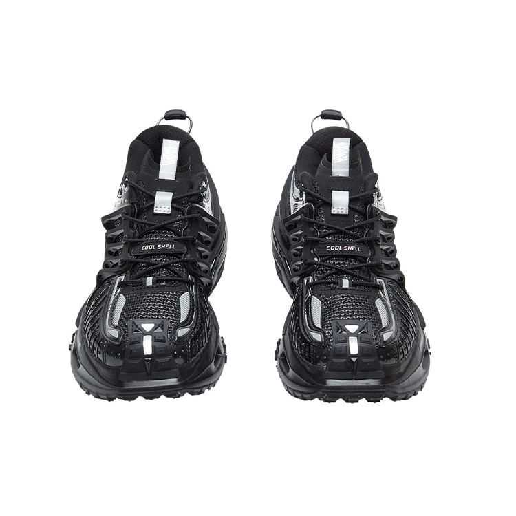 Li Ning Xuan Kong Fabric Synthetic Leather TPU Reflective Trend Shock Absorption Non-Slip Wear-Resistant Support Low-Top Sports Casual Shoes AGLR052-3