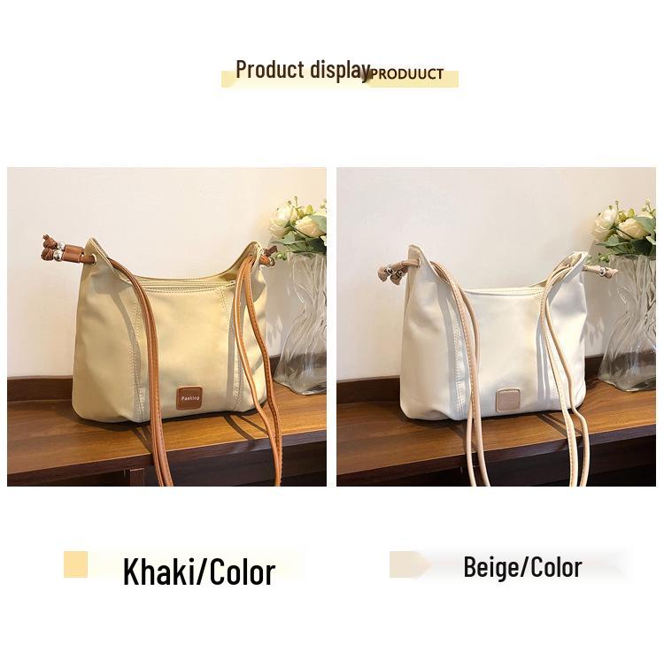 2026 Women's Korean Style Large Capacity Canvas Crossbody Tote Bag