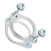 2 Bolt 304 Stainless Steel Exhaust Flange Connection Kit 51mm 63mm76mm Exhaust Flange & Gasket Connection Set with Bolts