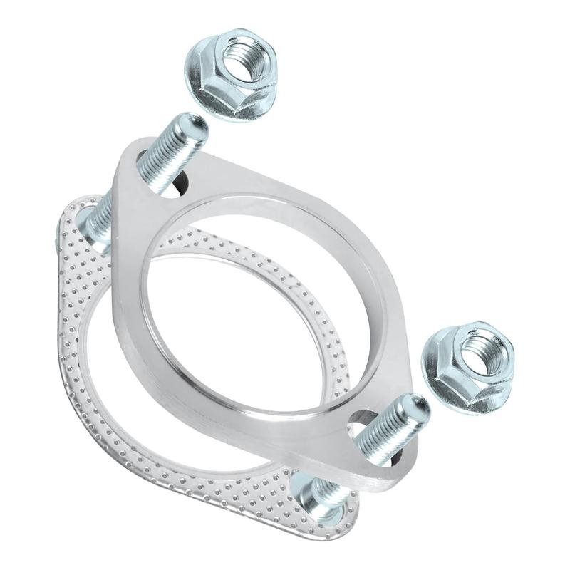 2 Bolt 304 Stainless Steel Exhaust Flange Connection Kit 51mm 63mm76mm Exhaust Flange & Gasket Connection Set with Bolts