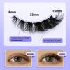 Veltrinay Cat Eye Lashes Soft Natural Faux Mink Eyelashes Fake Lashes Natural Look Wispy Winged End Eye Elongated Makeup