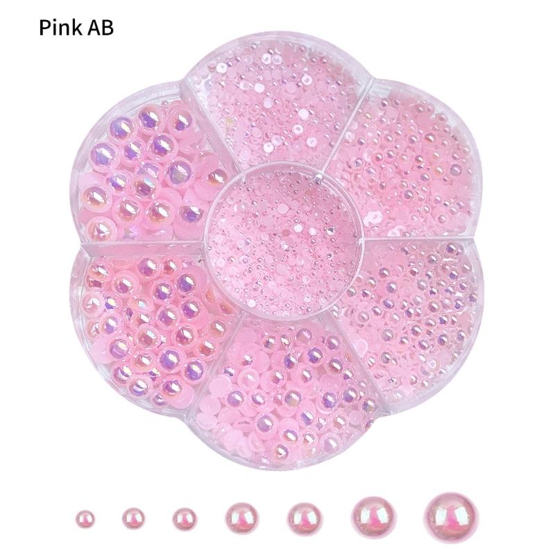 Elegant and Modern Resin Half Beads Nail Art Craft Personalized Nails DIY Decoration for Special Occasions