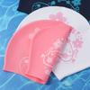 Thicken Design Floral Diving Hat Elastic Snorkeling Cap Swim Head Hood Flower Swim Headgear  Shower
