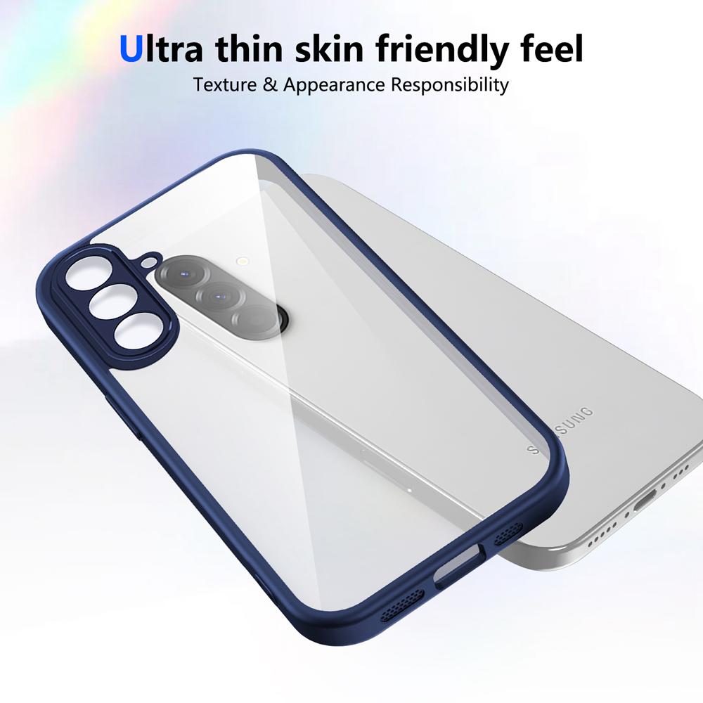 KEYSION Transparent Phone Case for Samsung A56 5G A36 A26 Silicone+PC Clear Shockproof Phone Cover for Galaxy A16 4G 5G
