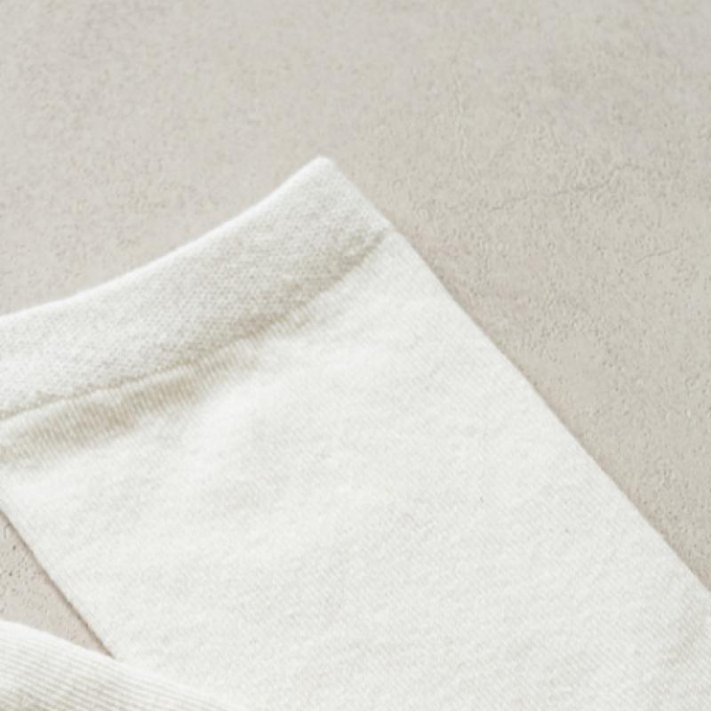 Monfoot Men S baSic Mid Calf SockS White