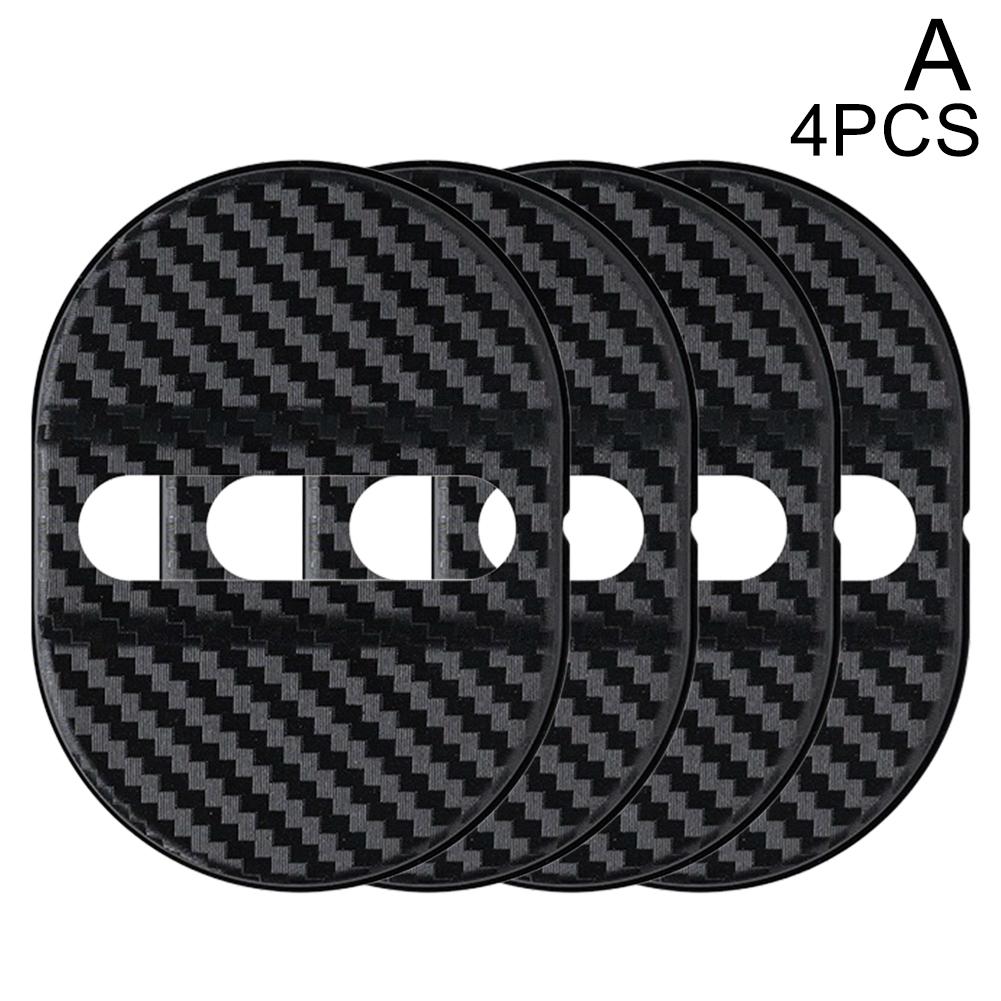 Universal Car Door Lock Protective Cover 4PCS Self-adhesive Door Decorative Car Anti Lock Car S H1W7