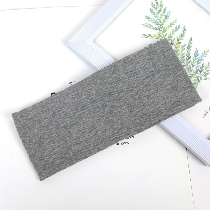 Unisex Simple Solid Color Running Sports Yoga Headband To Absorb Sweat Elastic HairBands Women Makeup Vintag Hair Accessories