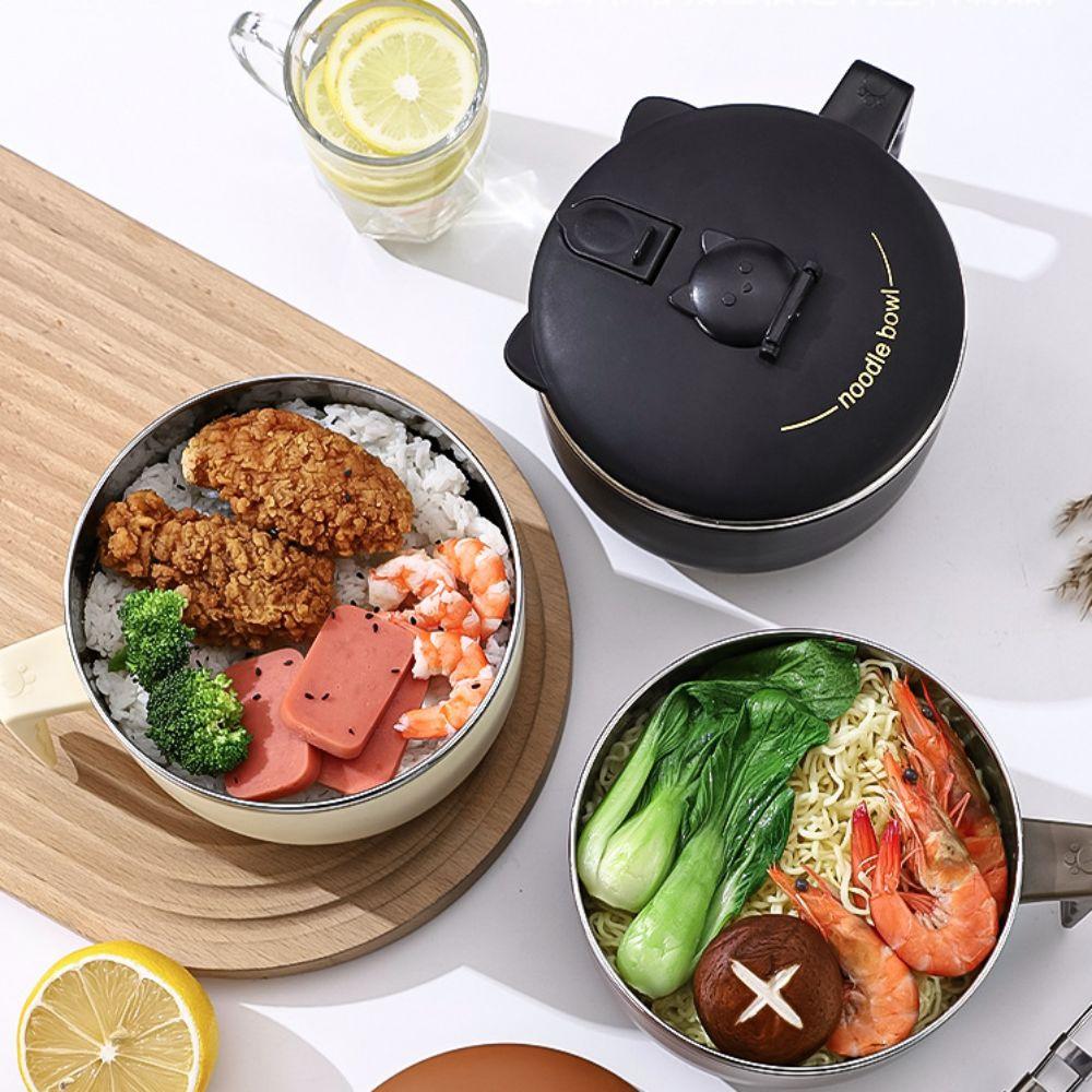 1300 ML Student Instant Noodle Bowl 304 Stainless Steel Lunch Box Food Container  Student
