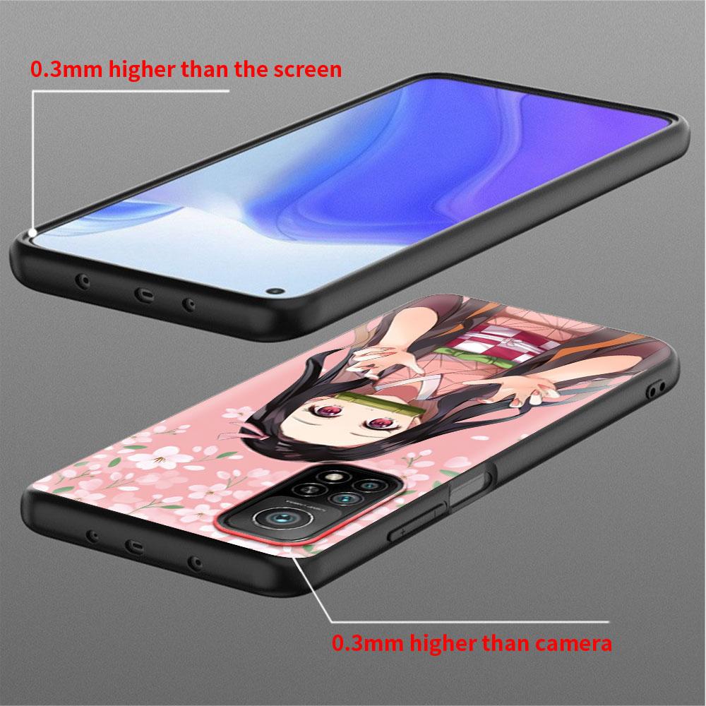 Anime Demon Slayer Cute LOVELY Case For Xiaomi Mi Poco X3 NFC M4 M3 Pro F3 GT F1 11 Lite Note 10 11T 10T 9T Soft Phone Cover