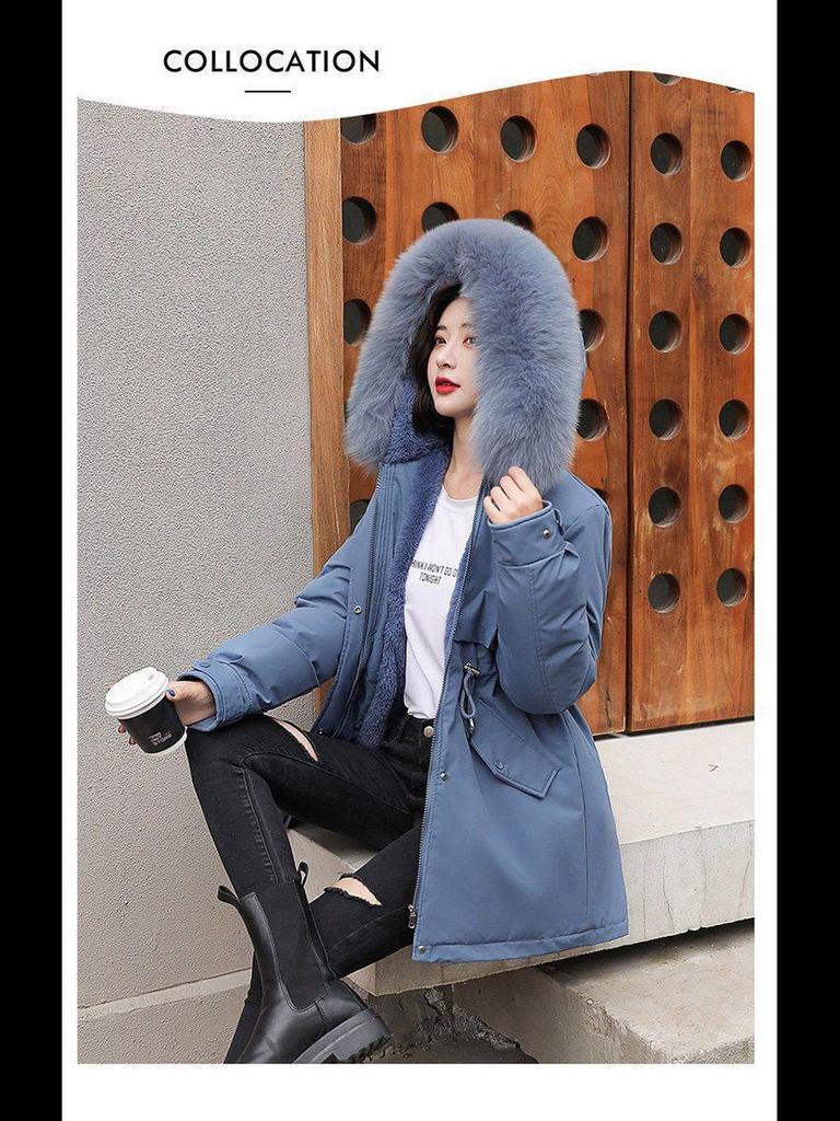 Cappotto Lungo Largo in Cotone da Donna Parker - Inverno 2023 Stile Coreano alla Moda