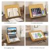 Adjustable Desk Bookstand Wooden Bookshelf Book Holder Reading Rest Computer Stand Reading Rack Foldable Book Holder Tray
