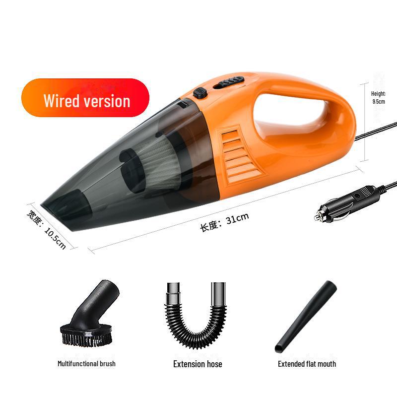 Портативный мощный автомобильный пылесос для сухой и влажной уборки