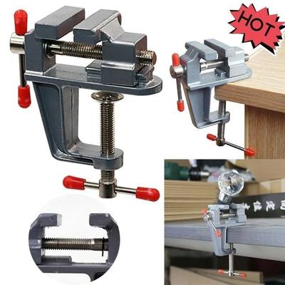 Mini imadło stołowe 3,5" aluminiowe małe jubilerskie hobby zacisk na stół imadło stołowe mini narzędzie imadło