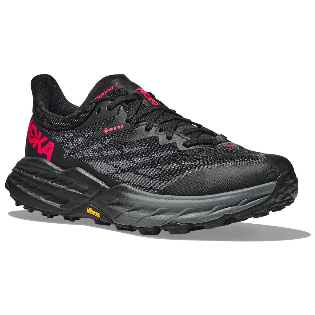 HOKA  Speedgoat 5 GORE-TEX Black Red Women Sneakers 1127913-BBLC
