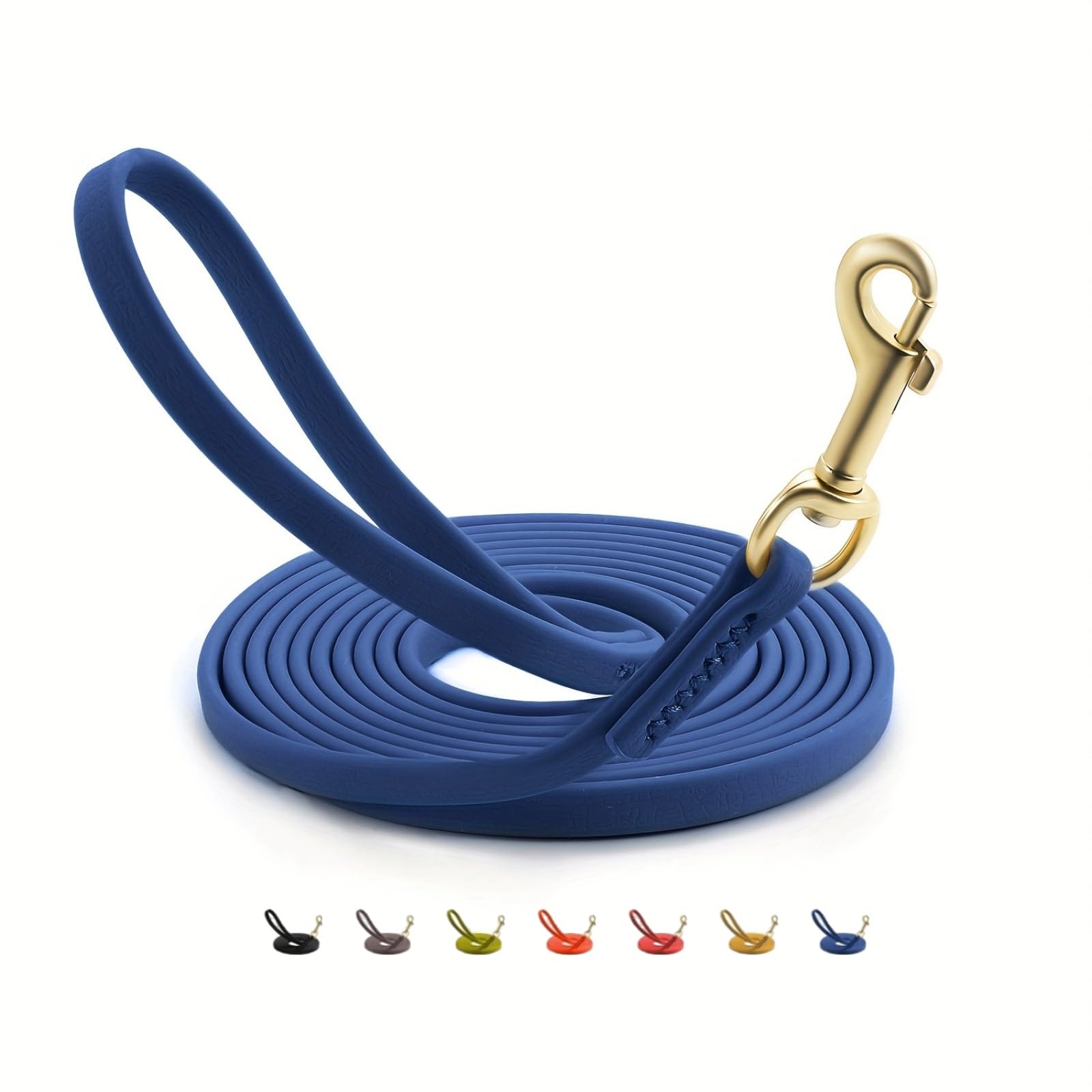 

JoyFusion Dog PVC Stain 1cm for Large and Small Harness Easy to Blue Leash, Material, Waterproof, Training, Resistant, Thick, Long, Tangle-Free, синий