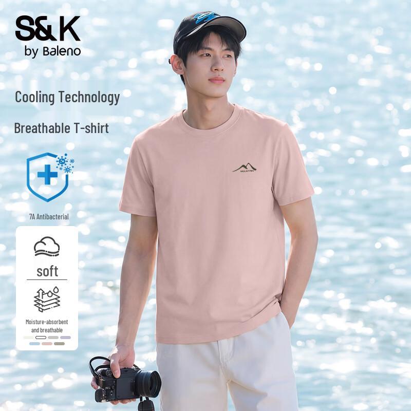 Baleno Men s Cooling Anti-Bacterial Short Sleeve T-Shirt 3XL