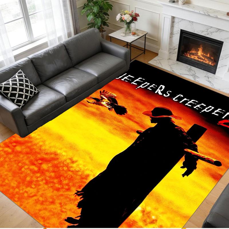 Crystal Velvet Rug Soft Non Slip Indoor Floor Mat Home DecorJeepers Creepers The Creeper