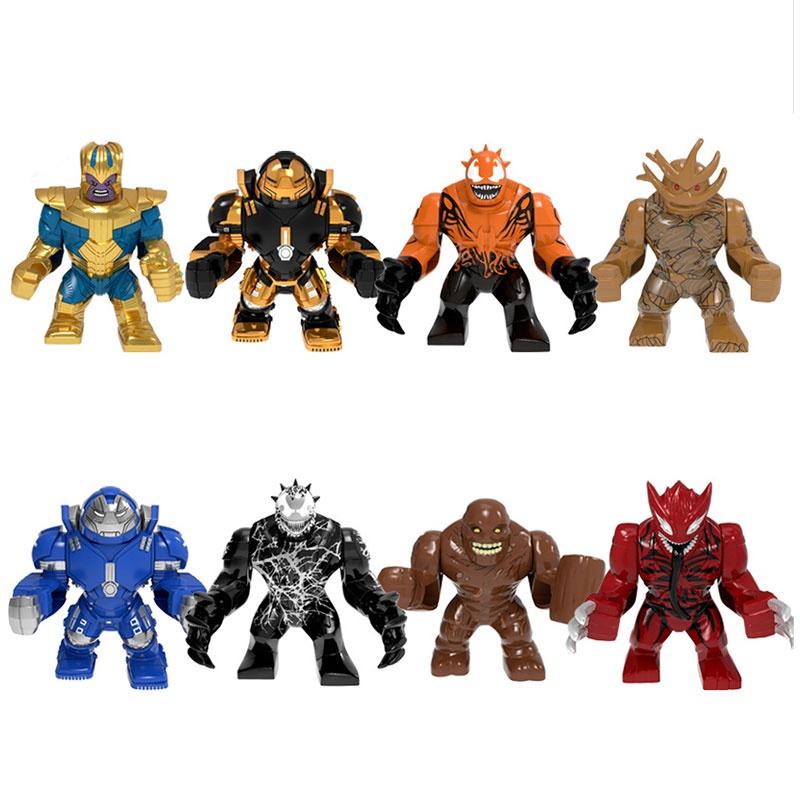 Marvel Heroes Building Block Figures Toy Children's Gift 7cm Height Plastic Material Avengers Series