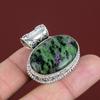 Ruby Zoisite Pendant Vintage Pendant Original Gemstone Jewelry 925 Sterling Silver Pendant Birthstone Pendant Handmade Jewelry Gifts For Him