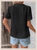 Summer Casual European & American Lace V-Neck Solid Color Women's Shirt