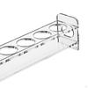 Holder Single Row Storage Carrier Drinks Cup Display Rack for Restaurant Tabletop Party