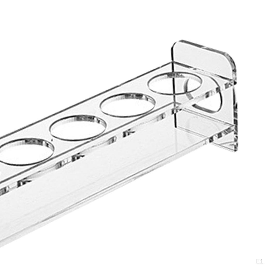 Holder Single Row Storage Carrier Drinks Cup Display Rack for Restaurant Tabletop Party