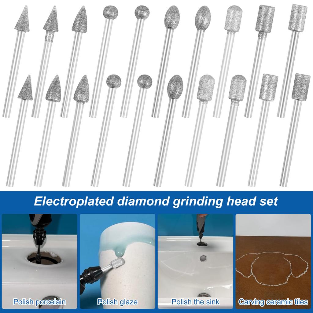 40PCS Carbide Burr Set, Hard Alloy Tungsten Steel Double Cut Rotary File Milling Cutter Head, Woodworking Grinding Carvin Tool