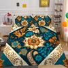 Set Biancheria da Letto per la Casa Lusso Fiore Stampa 3D Copripiumino Set Copripiumino Donna Regina Poliestere Copriletto