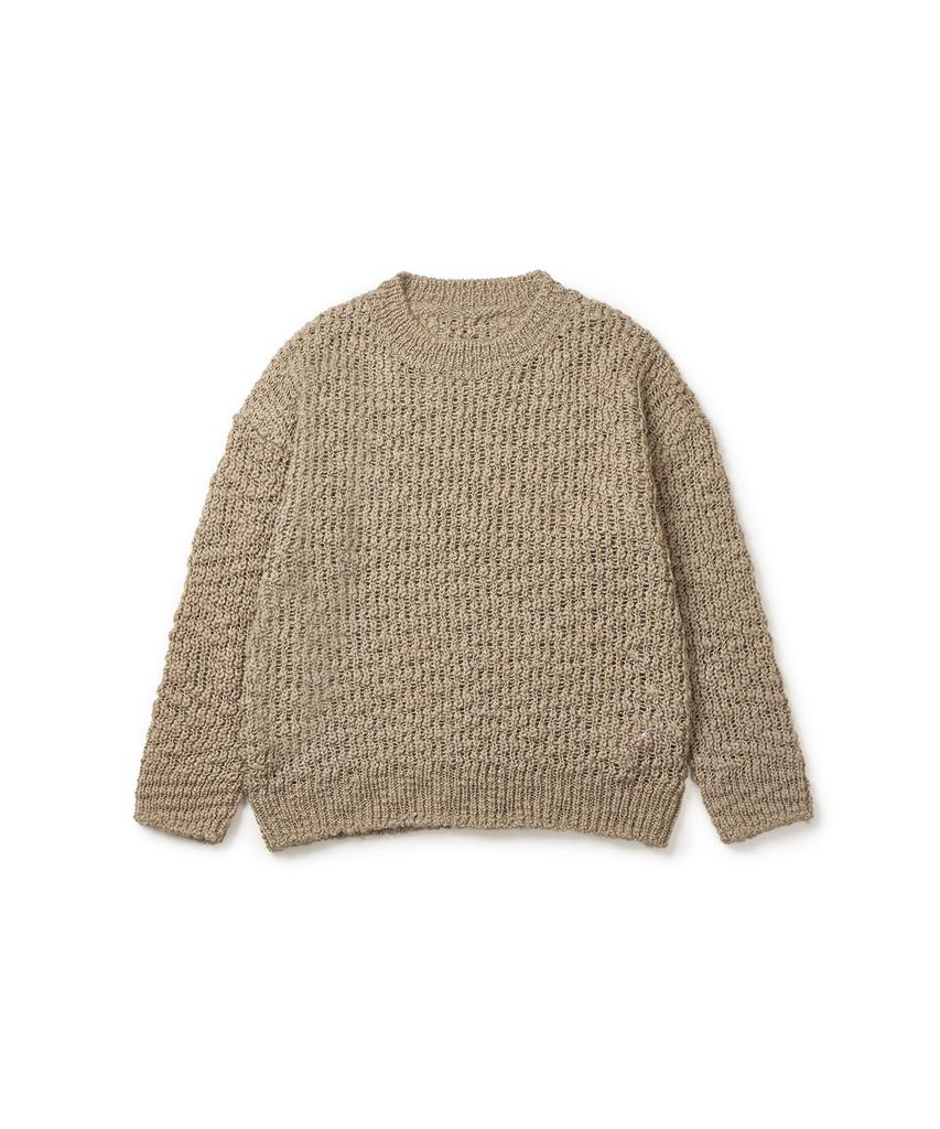 INSTANTFUNK Men'S Loose Fit Round Neck Knit