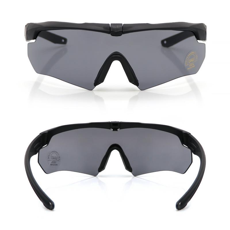 Tactical Goggles CS Airsoft Windproof Shooting Glasses HD 3 Lens Motocross Motorcycle Mountaineering Safe Glasses