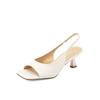 Summer Peep Toe Women Sandals Fashion Slip On Dress Singbacks Pumps Women's Evening Party Sandalias