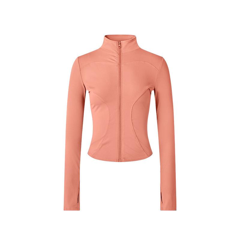Sunscreen Clothing, Yoga Jacket, Women's Stand-up Collar, Running, Cycling, Windproof, Slim-fitting, Slim-fitting, Zipper Cardigan, Fitness Sports Top