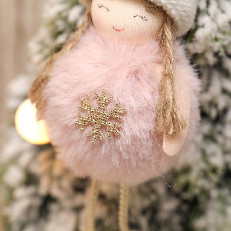 Niedliche Weihnachtsbaum-Anhänger Engel Schneemann Puppe Weihnachtsmann Hängeanhänger Weihnachtsbaum Party Geschenk Anhänger Auto Hängedekor