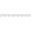 VidaXL Garden Fence with Spear Top Steel (1-1,25)x11,9 M Black