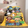 Anime Pirate Adventure All-Season Versatile Travel Blanket Compact Suitable for Office Nap & Outdoor Camping LXR157