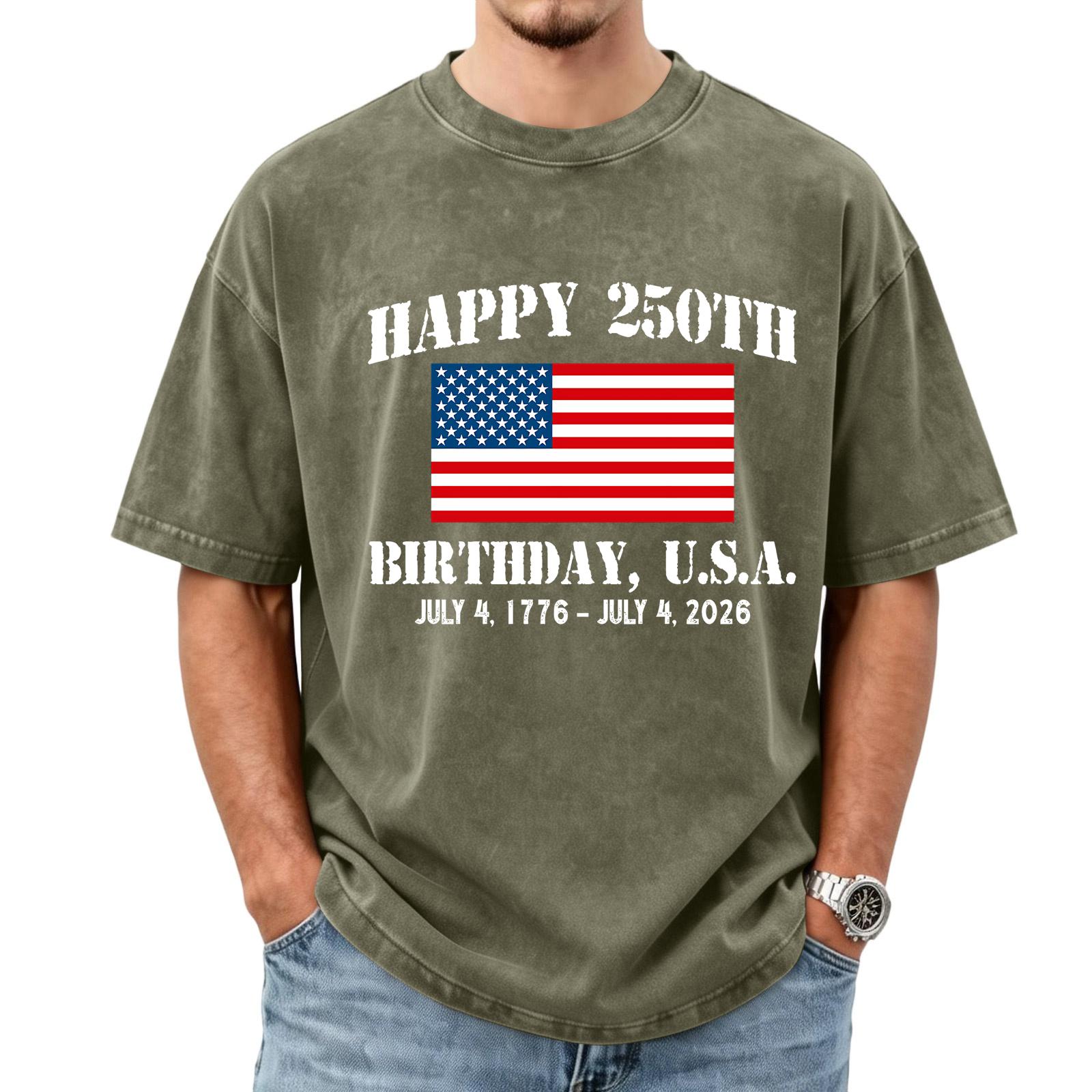 

250 Anniversary Usa Shirt 250Th Anniversary Usa Shirt Usa 250Th Anniversary Shirt 4th of July Shirts for Men Shirts for Men Flag Shirts for Men L армия зеленый