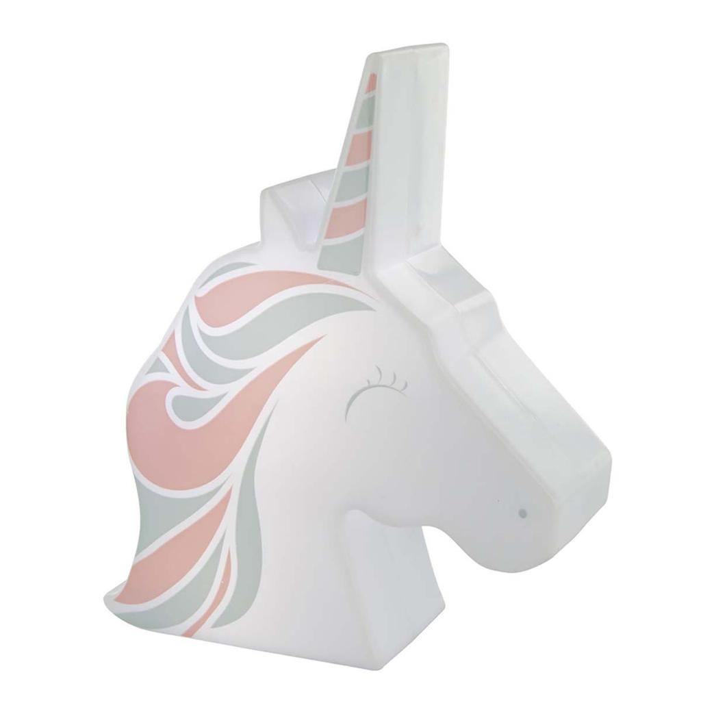 Les Trésors De Lily [A0888] - Lampă de veghe cu proiecție murală 'Unicornul meu' alb multicolor - 15. 5x13x4. 5 cm