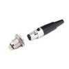 3/4/5/6Pins Plug Small XLR Female Male Socket Mini XLR Connector for Audio MIC Cable Soldering