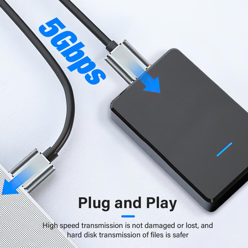 External Hard Drive Cable USB A 3.0 To Micro B Cable HDD SSD Data Charge Wire For Toshiba Seagate HP Sandisk Hard Disk PC Laptop