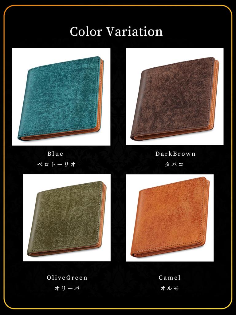 Fabrizio Geldbörse für Herren und Münzbeutel Leicht herzustellen aus echtem italienischem Leder von Top Leather YKK Reißverschluss Ultradünn Damen, Bifold, Schlank, Portemonnaie, Verwendung,