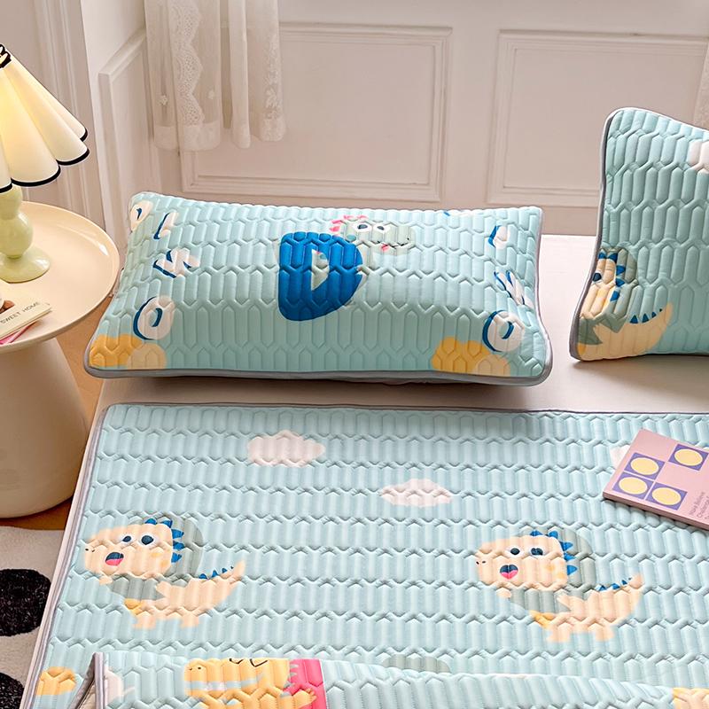 Summer Ice Cool Latex Flower Pillowcase Sleeping 48X74CM Pillow Case Antibacterial Cushion Quilted Pillow Cover for Bed Decor
