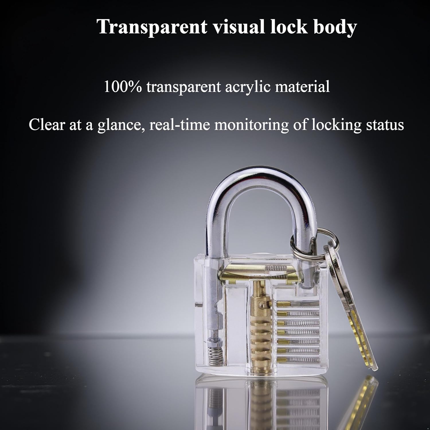Transparent Acrylic Security Lock – Universal Protection Door Window Cabinet Drawer | Copper Lock Cylinder Waterproof and Rustproof Easy to Install