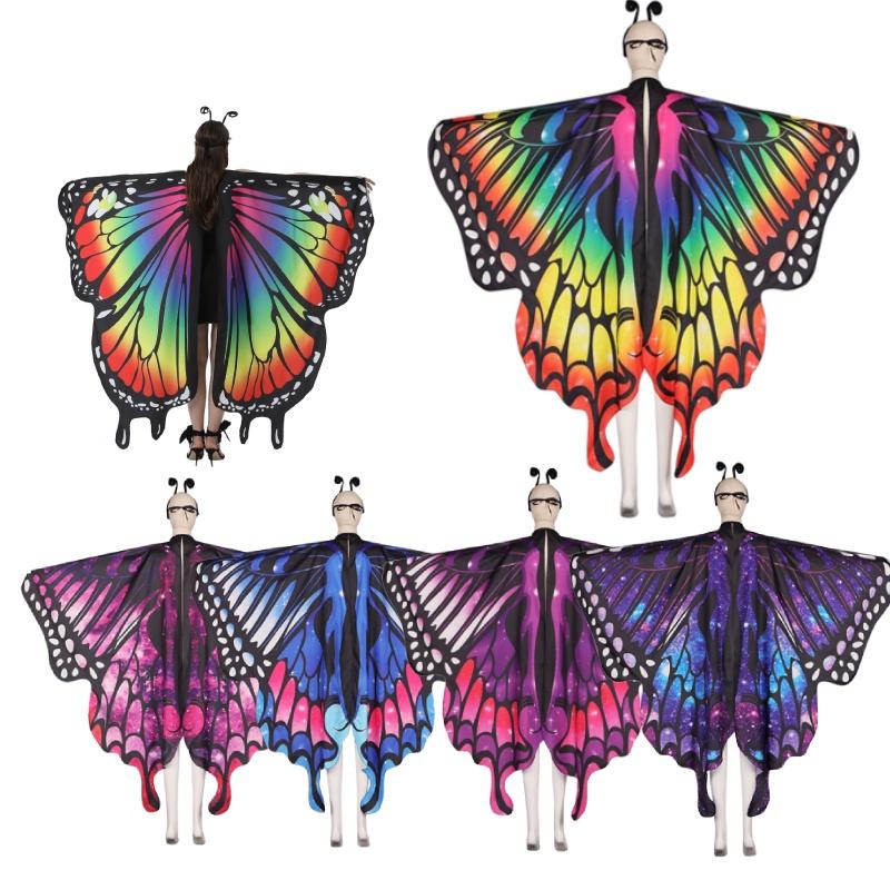 Sweet Dada New Arrival Butterfly Cape In Polyester For Cosplay And Dance Available In Multiple Colors Characters)