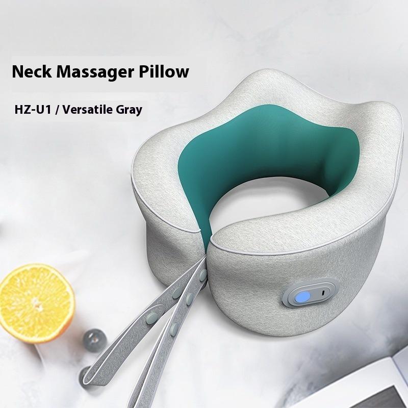 Rechargeable cervical massager U-shaped pillow neck protector Human hand shoulder and neck massager
