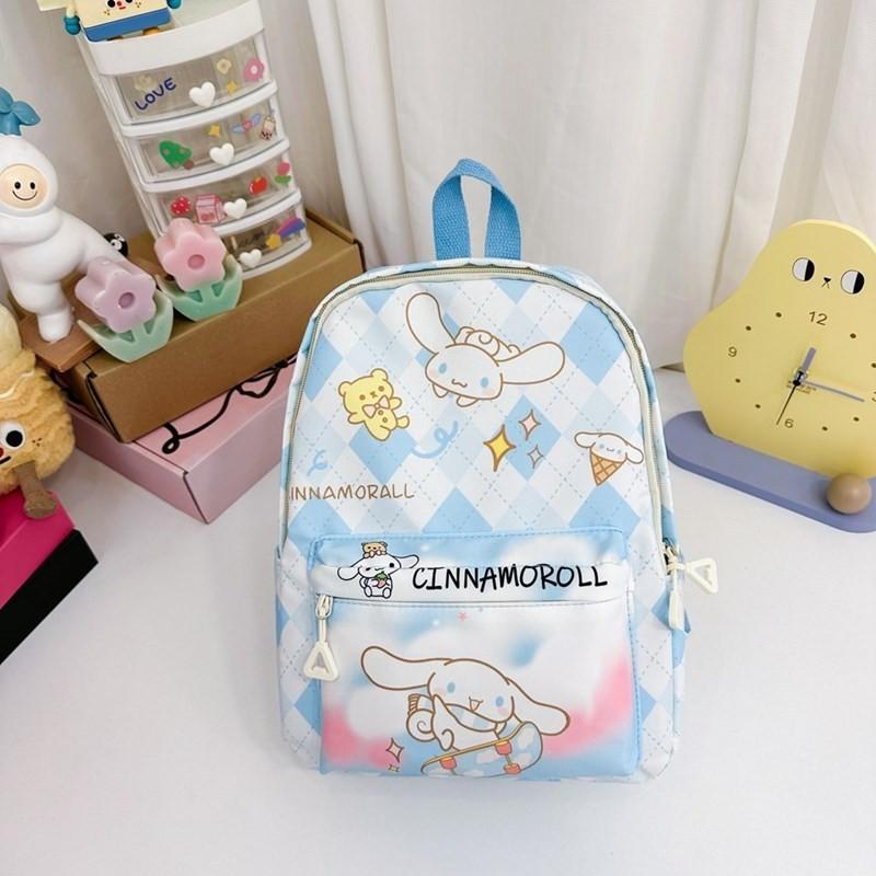 Adorable Cartoon Nylon Backpack For Kids With Cute Anime Characters And Fun Design