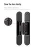 3D Adjustable Concealed Zinc Alloy Hinge for Wooden Doors